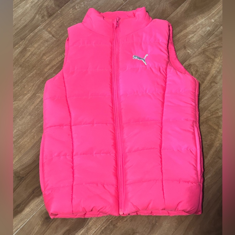 Puma Girls insulated puffer sleeveless vest
